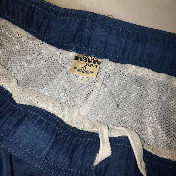 New Open Trails Men's Dark, Light, Royal Blue Swim Board Shorts XL - Picture 5 of 5